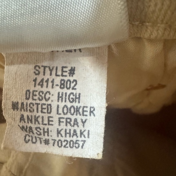 MOTHER Jeans The High Waisted Looker Ankle Fray - Khaki NWOT - Picture 10 of 10